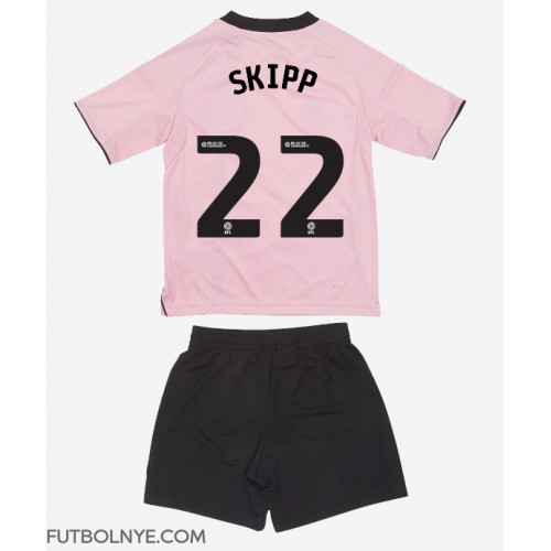 Camiseta Leicester City Oliver Skipp #22 Tercera Equipación para niños 2025-26 manga corta (+ pantalones cortos)